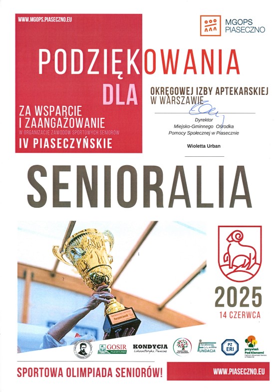  Senioralia Piaseczno 2025 już za nami!